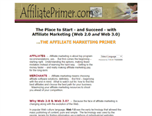 Tablet Screenshot of affiliateprimer.com